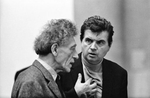 Alberto Giacometti und Francis Bacon im Jahr 1965 Foto: © Graham Keen