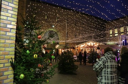 15 000 LED-Lichter sorgen im Rathaushof für Atmosphäre. Foto: Sigerist