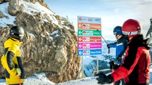 Die Sellaronda, eine Hauptattraktion in den Südtiroler Skigebieten,  führt  durch Wolkenstein, in dem sich auch einige Touristen infiziert haben. Foto: Harald Wisthaler