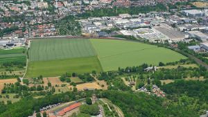 Die Grünfläche zwischen Ludwigsburg, Tamm und Asperg führt seit Monaten zu Diskussionen – auch in den Parteien. Foto: Luftbild Werner Kuhnle