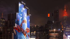 Wandbild in New York zu Ehren des Krankenhauspersonals während der Pandemie Foto: Imago/imagebroker/Norbert Eisele-Hein