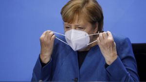 Bundeskanzlerin Angela Merkel hatte frühzeitig  auf die Gefahr eines exponentiellen Wachstums der Corona-Fallzahlen hingewiesen. Foto: AP