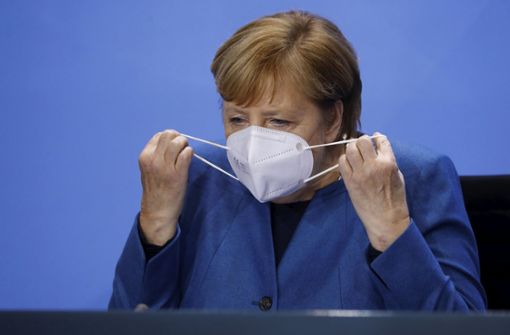 Bundeskanzlerin Angela Merkel hatte frühzeitig  auf die Gefahr eines exponentiellen Wachstums der Corona-Fallzahlen hingewiesen. Foto: AP