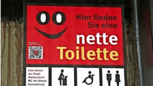 Seit 2013 gibt es in Waldenbuch das Angebot der netten Toilette. Foto: Claudia Barner