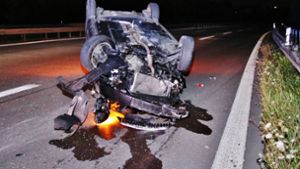 Der 22-jährige Autofahrer zog sich schwere Verletzungen zu. Foto: 7aktuell.de/Kevin Lermer