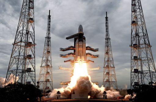 Am 22. Juli 2019 war die Rakete mit dem Orbiter „Chandrayaan-2“  vom Weltraumbahnhof Satish Dhawan im südindischen Bundesstaat Andhra Pradesh abgehoben. Foto: AIndian Space Research Organization/AP
