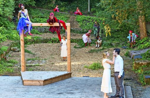 Auf der Waldbühne auf dem Herrenwäldlesberg gab es bei der Biennale 2019 Open-Air-Theater. Auch im kommenden Jahr ist sie wieder Spielort. Foto: factum//Simon Granville
