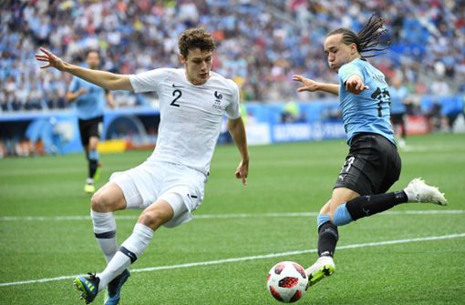Benjamin Pavard vom VfB Stuttgart steht mit Frankreich im WM-Halbfinale. Foto: AFP