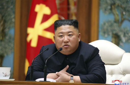 Wie geht es Machthaber Kim Jong Un gesundheitlich? (Archivbild) Foto: AP/KCNA