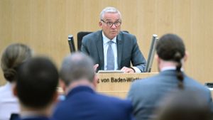 Gut 15 Stunden lang wurde Thomas Strobl im Untersuchungsausschuss verhört. Foto: dpa/Bernd Weißbrod