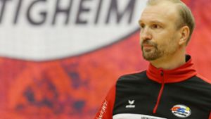 Bietigheims Trainer Mayerhoffer: Zu möglichen Kontakten zum TVB Stuttgart will er sich nicht äußern. Foto: Baumann
