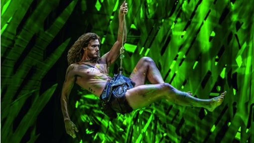 Die Rolle des Tarzan spielt Terence van der Loo. Foto: Stage Entertainment/Johan Persson