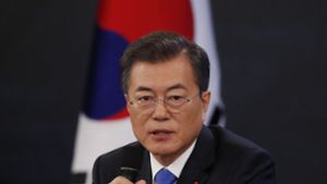 Südkoreas Präsident Moon Jae In kann sich ein Treffen mit Nordkoreas Machthaber Kim Jong Un vorstellen. Foto: Getty Images AsiaPac
