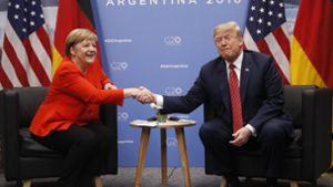 Angela Merkel und Donald Trump beim G20-Gipfel. Foto: AP