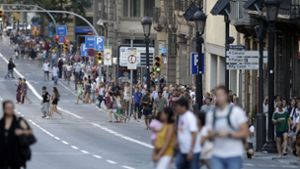 Das Auswärtiges Amt rät: Reisende sollen das Zentrum von Barcelona meiden. Foto: AP