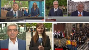 Trauerfeier live: Die öffentlich-rechtlichen Sender übertragen auf vielen Kanälen. Foto: WDR, ZDF, Phoenix