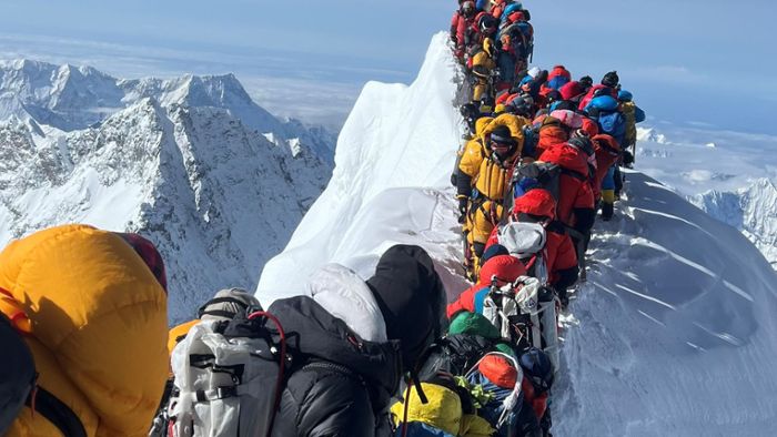 Wieder Stau in der Todeszone des Mount Everest