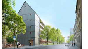 Ein neues IBA-Projekt an der Weimarstraße  setzt auf  Holz. Foto: Florian Nagler Architekten