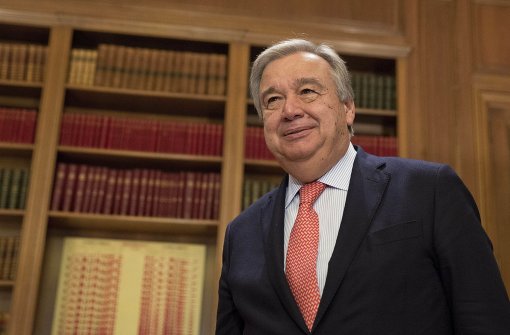 Der frühere Chef des UN-Flüchtlingshilfswerks und ehemalige portugiesische Ministerpräsident António Guterres Foto: AP