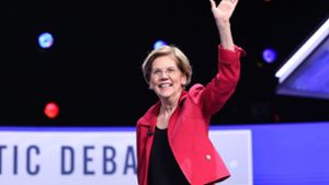 Elizabeth Warren verabschiedet sich aus dem Wahlkampf. Foto: AFP/LOGAN CYRUS