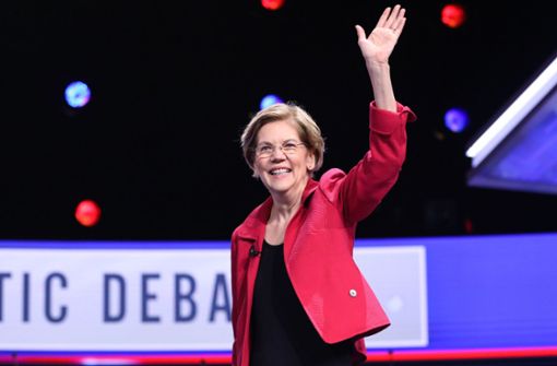 Elizabeth Warren verabschiedet sich aus dem Wahlkampf. Foto: AFP/LOGAN CYRUS