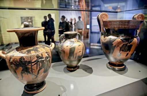 Antike Gefäße im Landesmuseum: Was wurde daraus getrunken? Foto: Lichtgut/Leif Piechowski