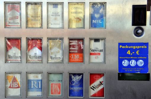 Ein Zigarettenautomat in Gerlingen ist gesprengt worden, hier ein Symbolfoto. Foto: dpa