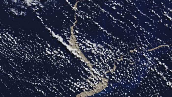 Gigantischer Teppich aus Vulkanstein im Ozean entdeckt