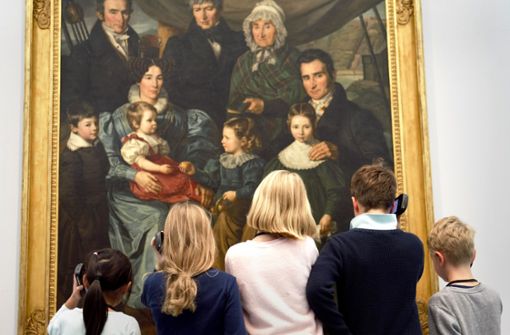 Eine andere Welt: Impression von einem Familienausflug in den Kunstpalast Düsseldorf. Foto: dpa/Johannes Neudecker