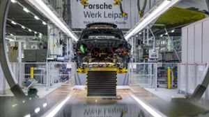 Porsche hat den offiziellen Start der Elektromobilität in Leipzig gefeiert. Foto: dpa/Jan Woitas