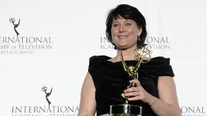 Einen International Emmy für die RTL-Chefin: Anke Schäferkordt in New York. Foto: dpa