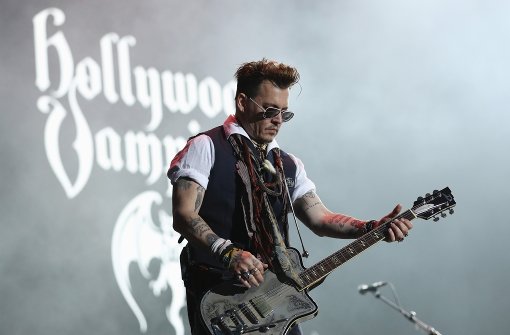 Hollywood-Star Johnny Depp beim Konzert in Herborn Foto: Gettyabo