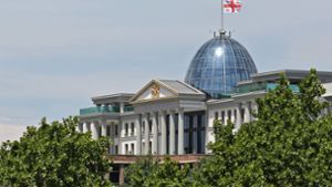 Der falsche Reichstag: Präsidentenpalast in Tiflis/Georgien. Foto: dpa/Jan Woitas