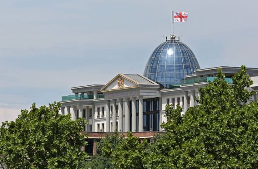Der falsche Reichstag: Präsidentenpalast in Tiflis/Georgien. Foto: dpa/Jan Woitas