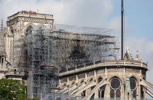 Ein Feuer hatte Teile der Kathedrale Notre-Dame und das Gerüst beschädigt. (Archivbild) Foto: dpa/Marcel Kusch