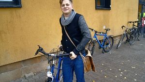 Lieber mit dem Fahrrad als mit dem Auto unterwegs: Sebastian Kern lebt seine grünen Ideale. Foto: Simone Bürkle