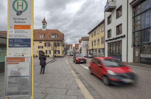 An der Hauptstraße beim Rathausplatz in Gerlingen gilt Tempo 30. Foto: factum/Weise