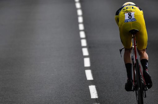 Geraint Thomas im Gelben Trikot – der Tour-Sieger schlüpft auch in Deutschland in die Favoritenrolle.Foto:AFP Foto:  