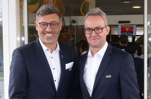 Präsident Claus Vogt und Vorstandschef Alexander Wehrle vom VfB Stuttgart – bald soll ein Sportvorstand kommen. Foto: Pressefoto Baumann/Hansjürgen Britsch