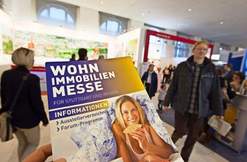 Besucher auf der Stuttgarter Immobilienmesse Foto: Lichtgut/Christian Hass