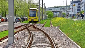 Am Bahnhof Leinfelden sind bereits Vorkehrungen für eine Verlängerung der Stadtbahn in Richtung Echterdingen getroffen. Foto: Norbert J. Leven
