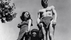 Erotik inklusive:  Johnny Weissmüller und Maureen O’Sullivan waren das klassische Tarzan-Jane-Paar und hatten die Natur im Griff. Foto: Mauritius Images