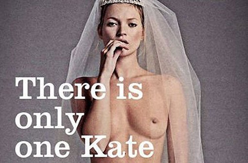 All eyes on me: Top-Model Kate Moss sorgt mit einem Bild, das bei Facebook kursiert, für Furore. Das Model zeigt sich darauf fast nackt. Foto: oh