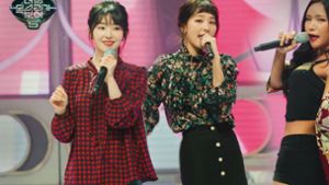 Können diese Damen singen – oder bluffen sie nur gekonnt? Das 2015 gestartete südkoreanische Original von „I can see your Voice“wurde sofort ein TV-Hit. Foto: CJ ENM/Screenshot