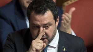 In der eigenen Partei nicht mehr unumstritten: Lega-Chef Matteo Salvini. Foto: dpa/Roberto Monaldo