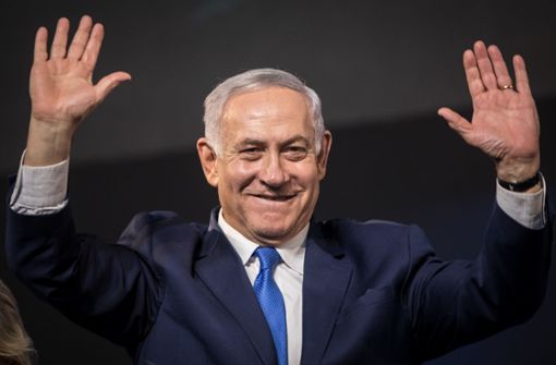 Ministerpräsident Netanjahu beschert seiner rechtskonservativen Likud-Partei einen klaren Erfolg bei der Parlamentswahl in Israel. Foto: dpa/Oliver Weiken