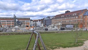 Das Wohngebiet Neckarpark mit dem historischen Gebäude des Stadtarchivs (rechts) ist Stuttgarts größtes Neubaugebiet. Auch hier ist Energieeinsparung ein großes Thema. Foto: Lichtgut/Max Kovalenko