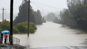Überschwemmungen bei Sydney. Foto: AFP/MUHAMMAD FAROOQ