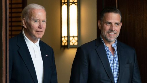 US-Präsident Joe Biden (links) und sein Sohn Hunter. Foto: dpa/Manuel Balce Ceneta