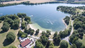 Der Breitenauer See liegt rund 15 Kilometer östlich von Heilbronn. Foto: dpa